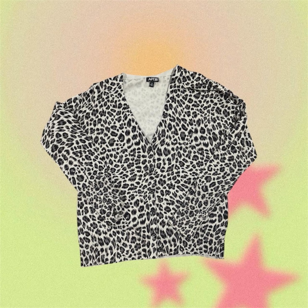 Apt. 9 Gray Casual Cardigan